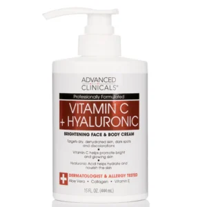 ADVANCED CLINICALS ~ VITAMIN C + HYALURONIC Brightening FACE BODY & CREAM