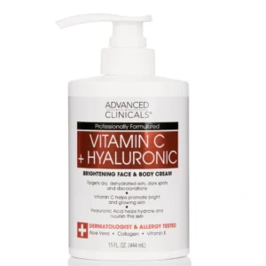 Advanced Clinicals Vitamin C + Hyaluronic Brightening Cream (15 fl oz / 444ml)