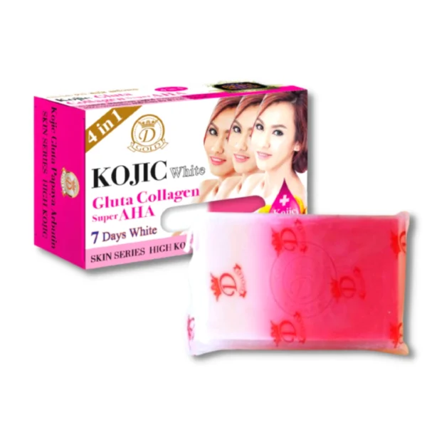 Kojic White Gluta Collagen Super AHA 7 Days White Soap – 160g