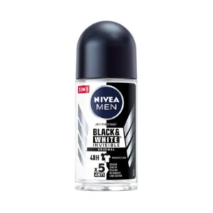 NIVEA Black & White Invisible Original Anti-Perspirant Roll-on For Men – 48h