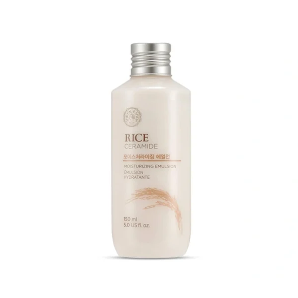 The Face Shop Rice Ceramide Moisturizing Emulsion Skin Brightening Hydrating Lotion 5.0 Fl Oz